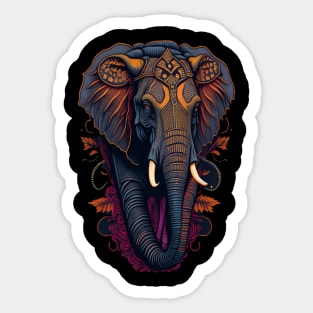 Tusker Treasures: Celebrating the Charm of Elephants Sticker